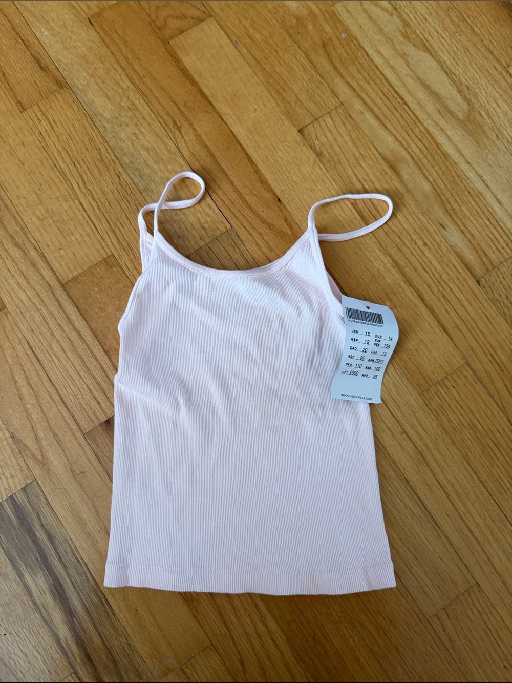 Baby pink brandy tank